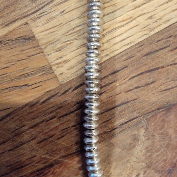 7Inch/18CM Silver Plated Small Rondelle Beads Halcraft Bead Gallery #82622 - Picture 4 of 8